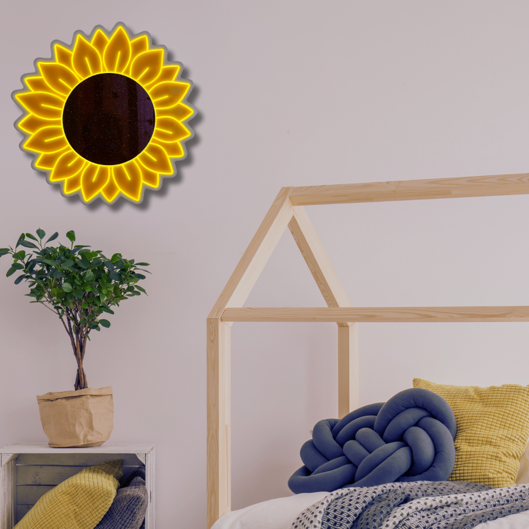 Sunflower Neon Art