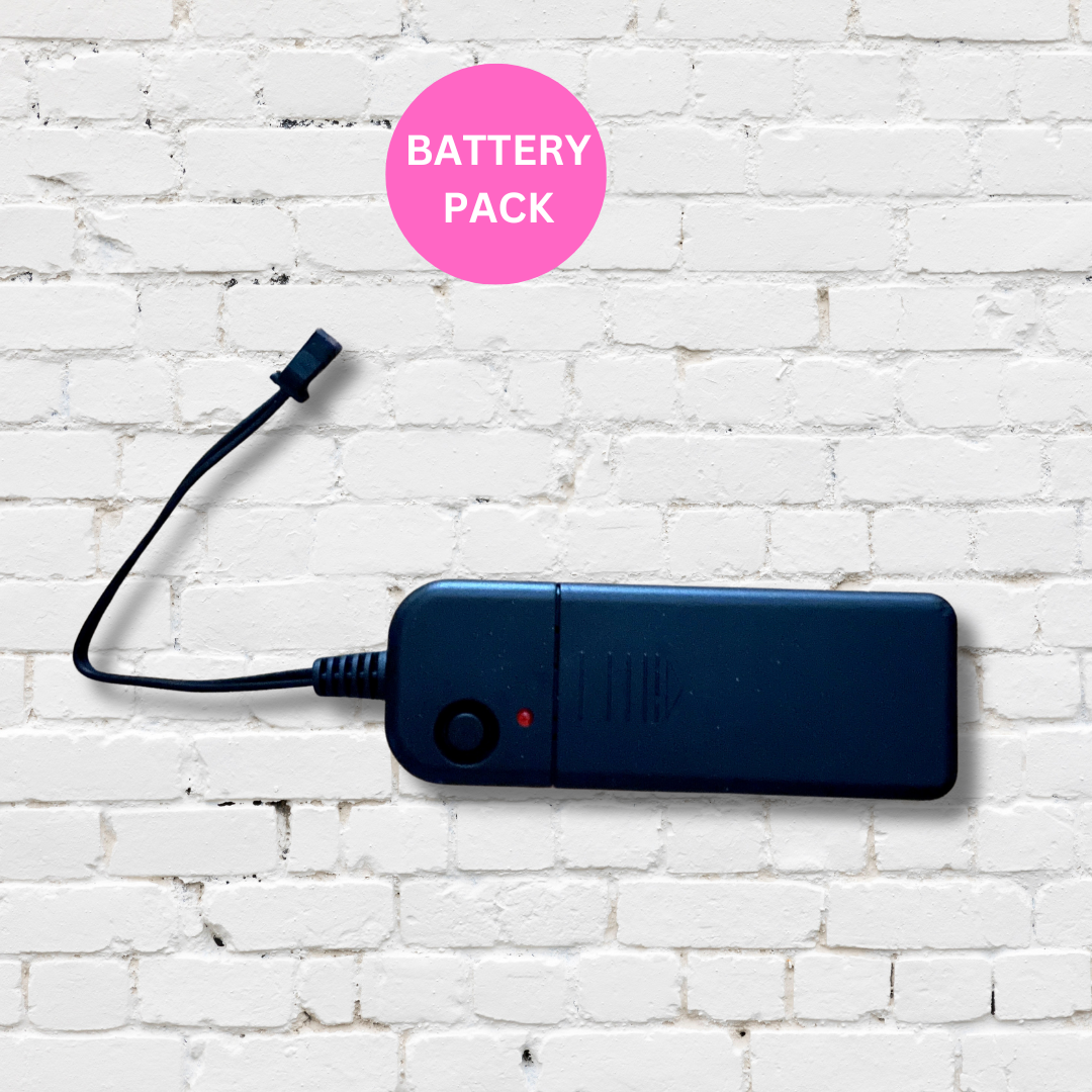 Battery pack for EL wire for neon lights