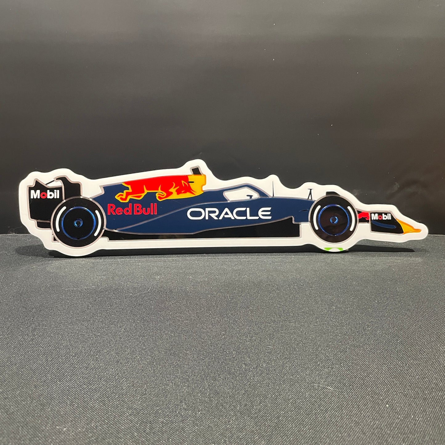F1 racing car neon light