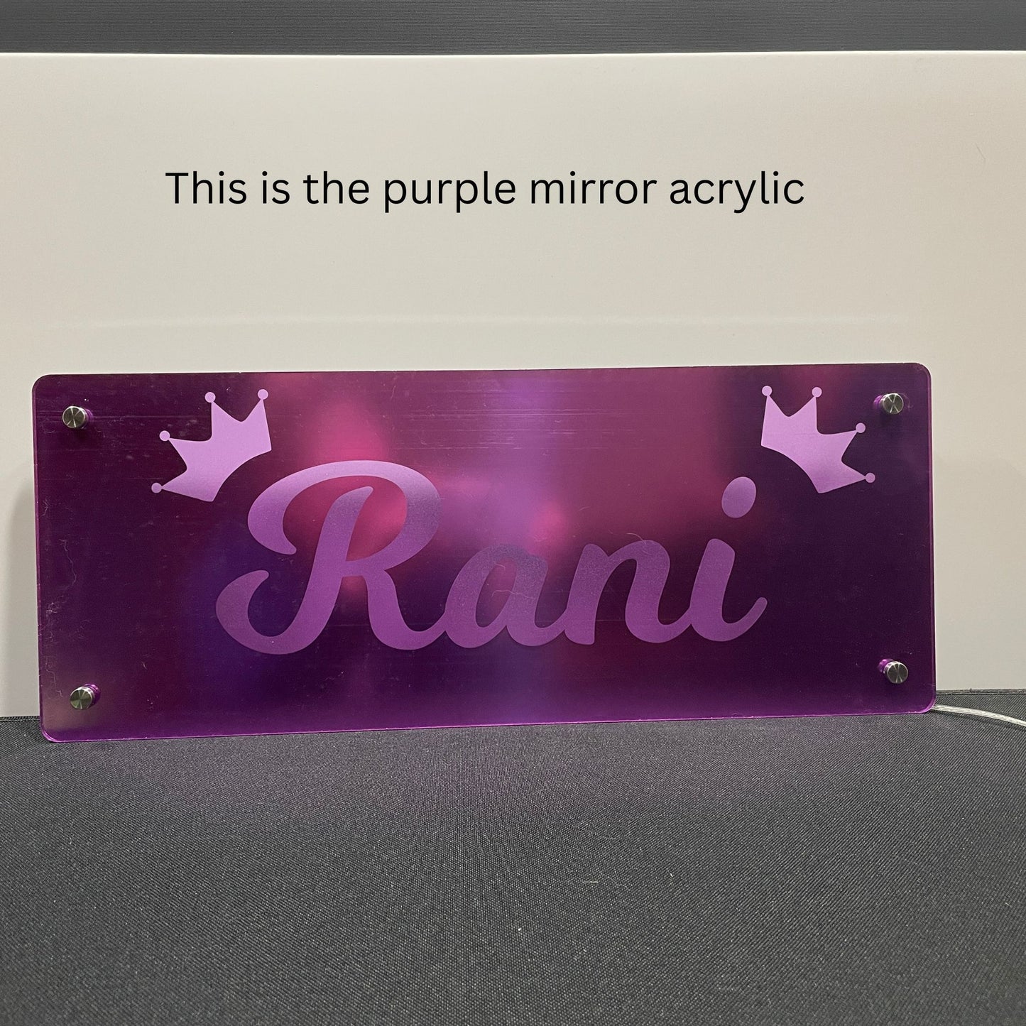 Mirror name light