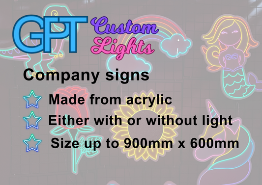 Company signs