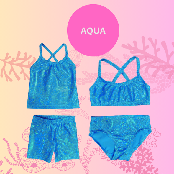 Aqua blue sparkle bikini set options Brisbane Australia