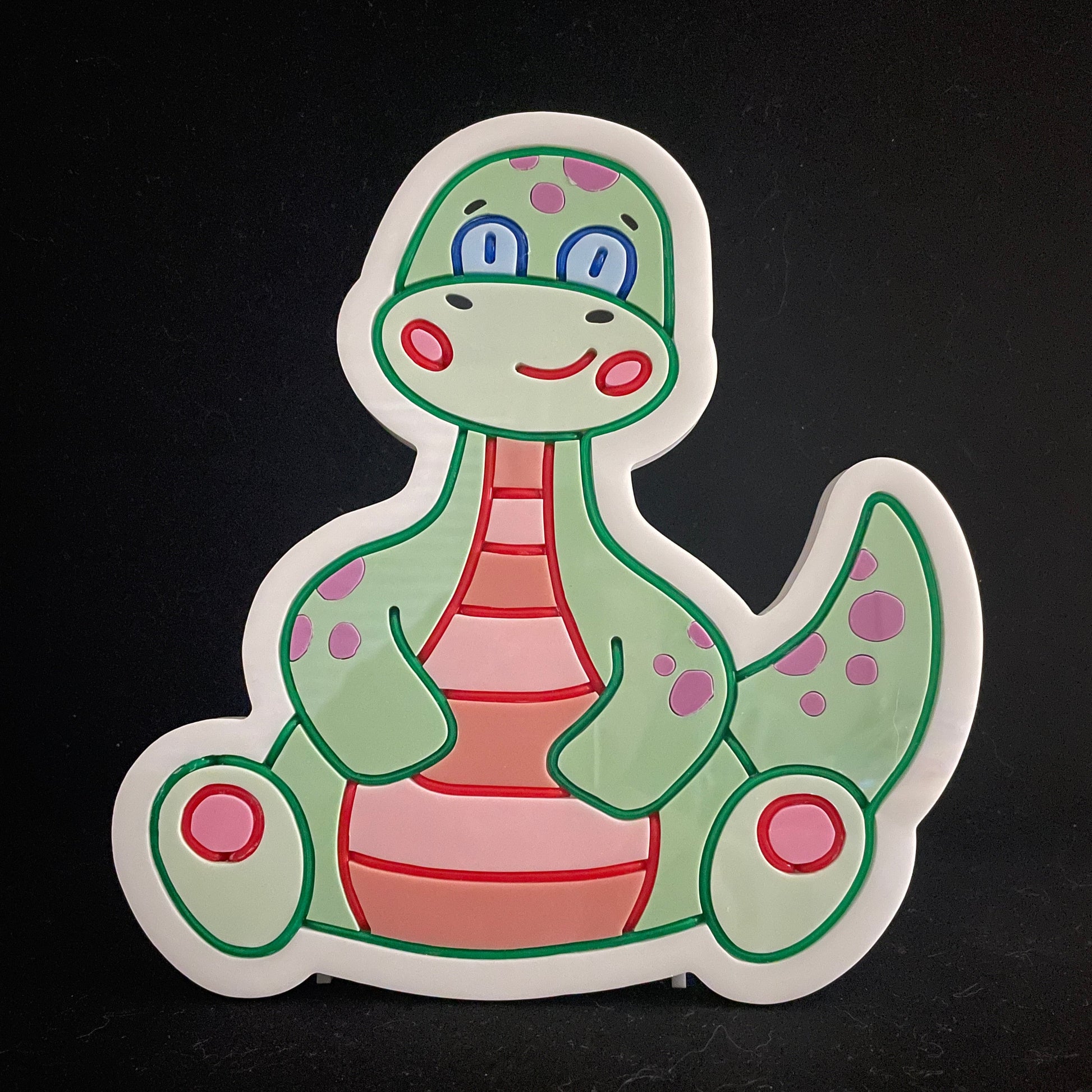 Baby dinosaur neon light not lit up