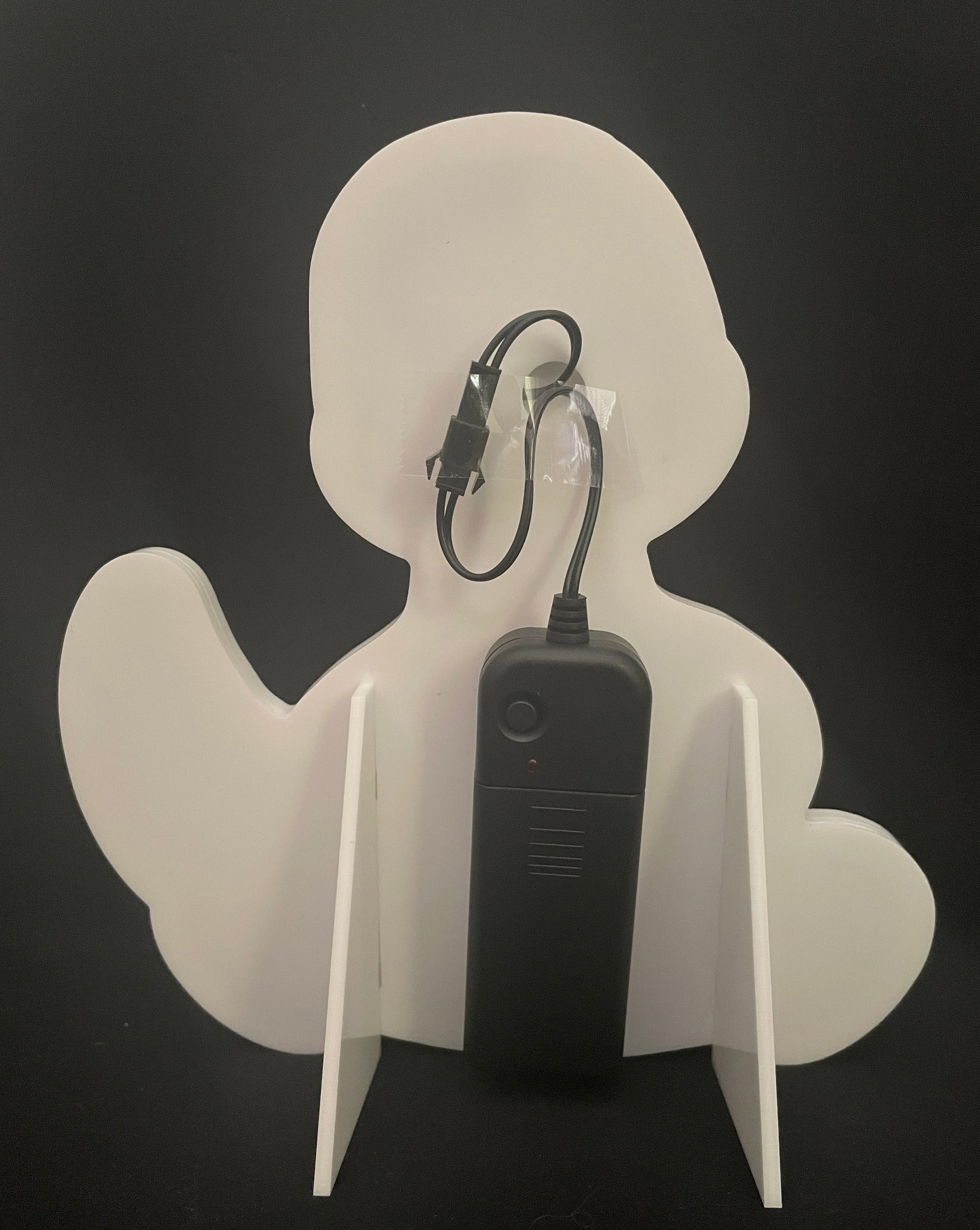 Baby dinosaur neon light with battery pack