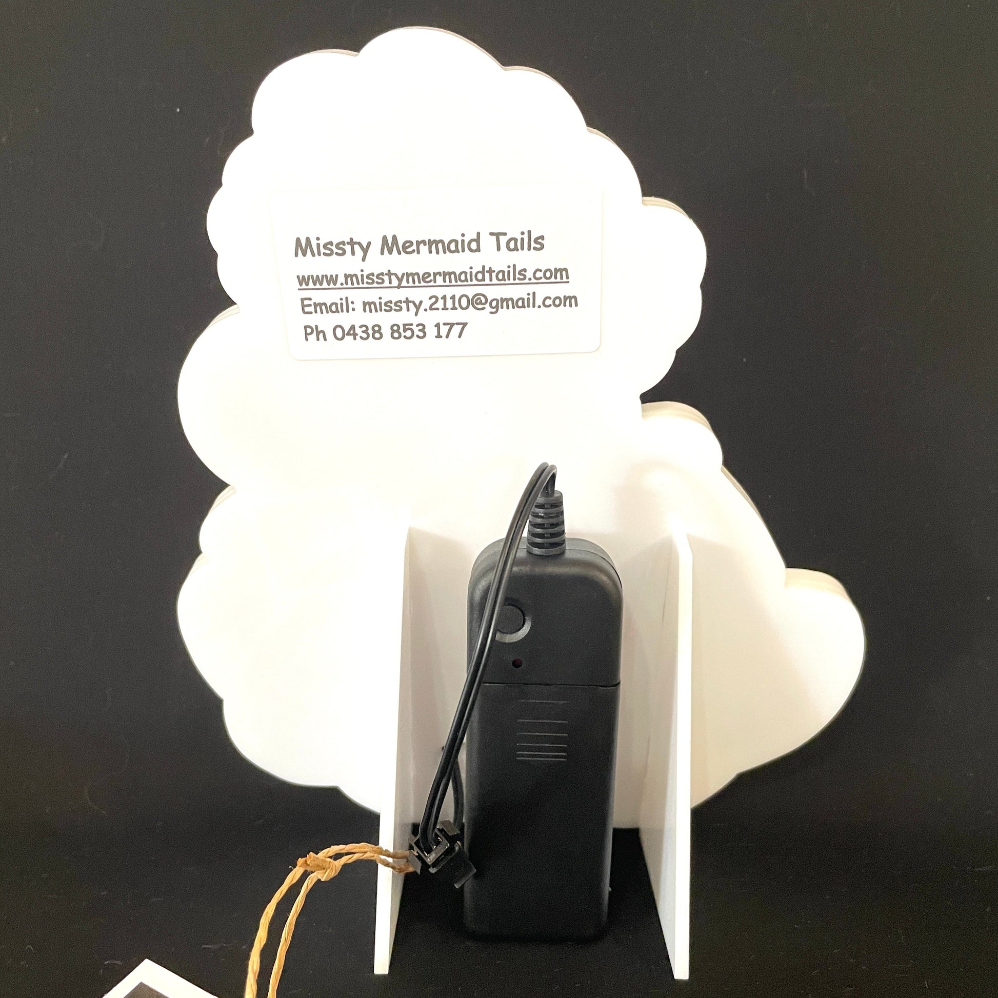 Baby dragon neon light with battery pack