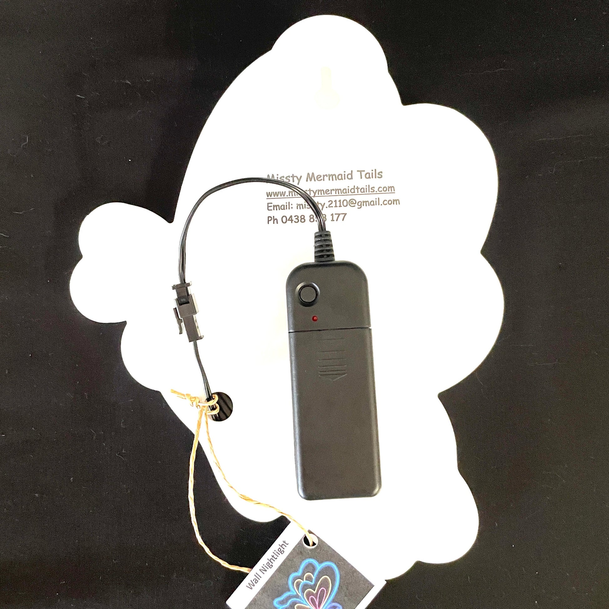 Back of butterfly neo light with battery pack