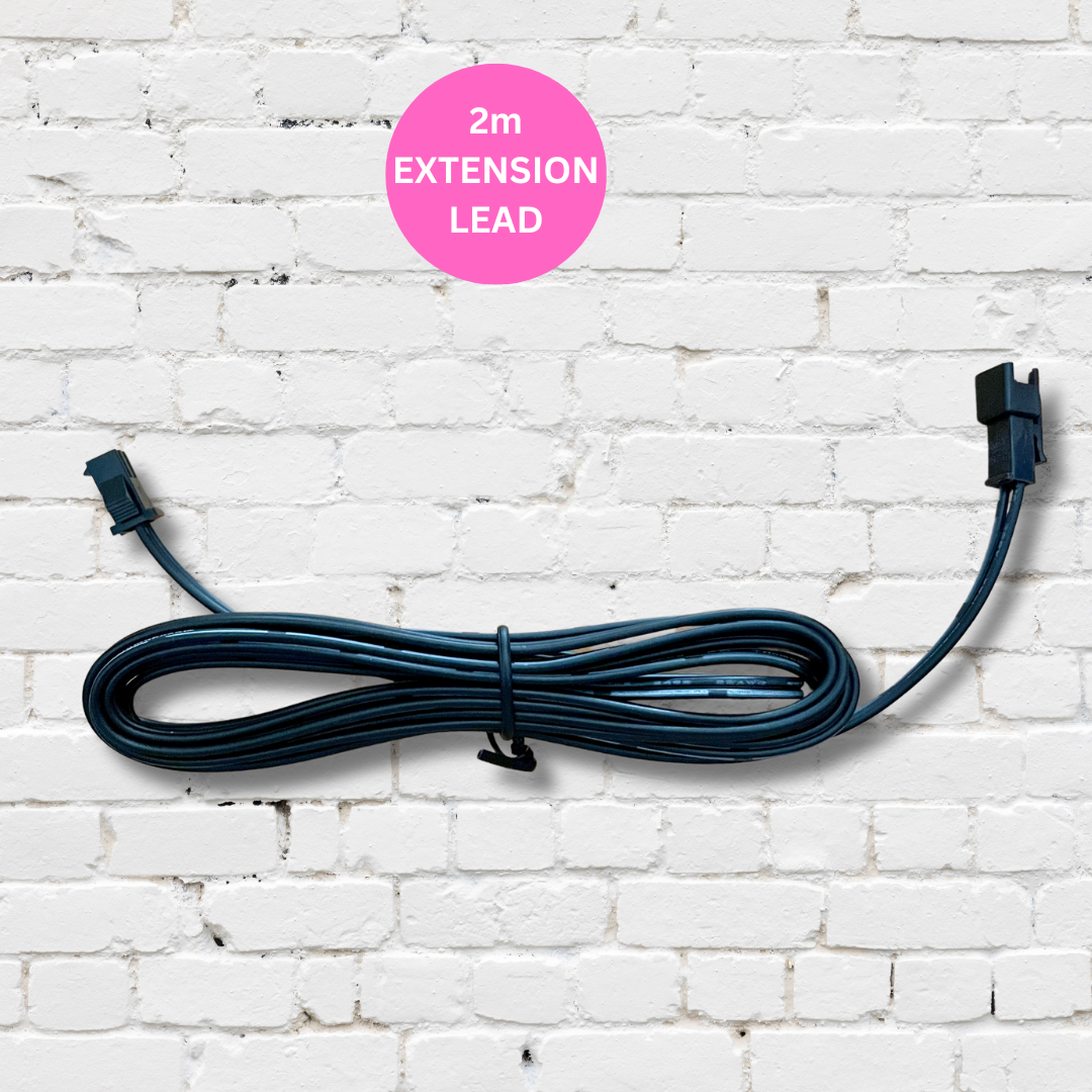 Extension lead for EL wire for neon lights