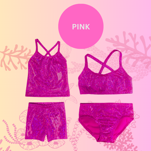 Hot pink sparkle bikini set options Brisbane Australia
