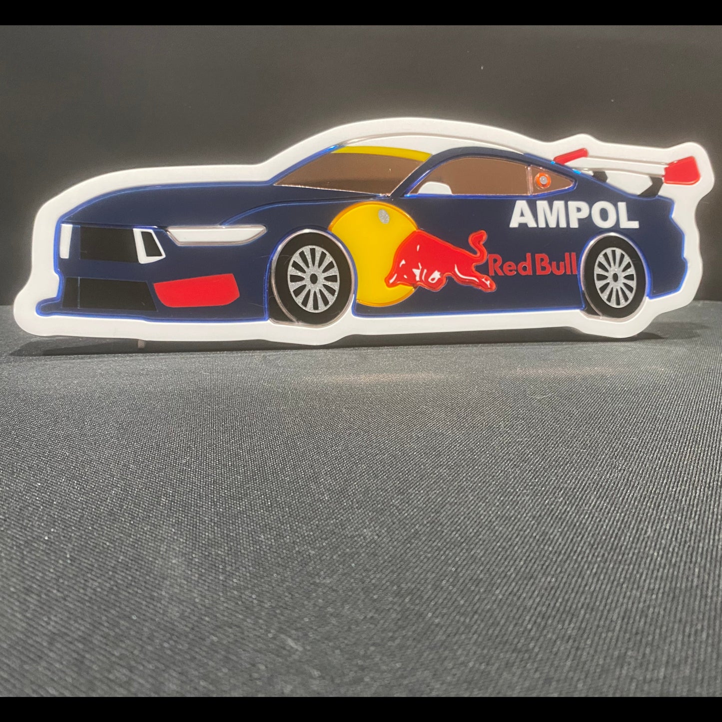 V8 Super Cars neon light