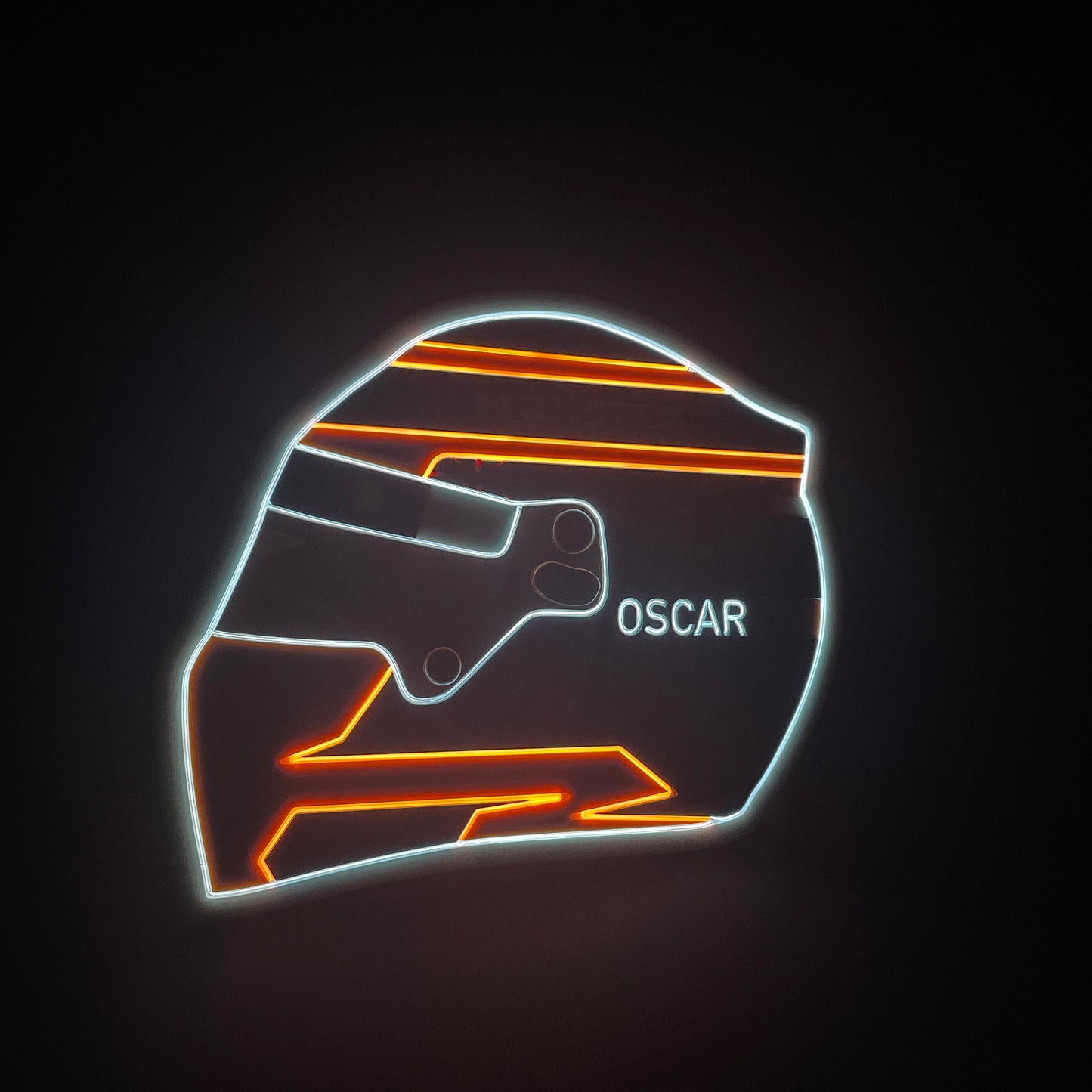 Racing Helmet neon light
