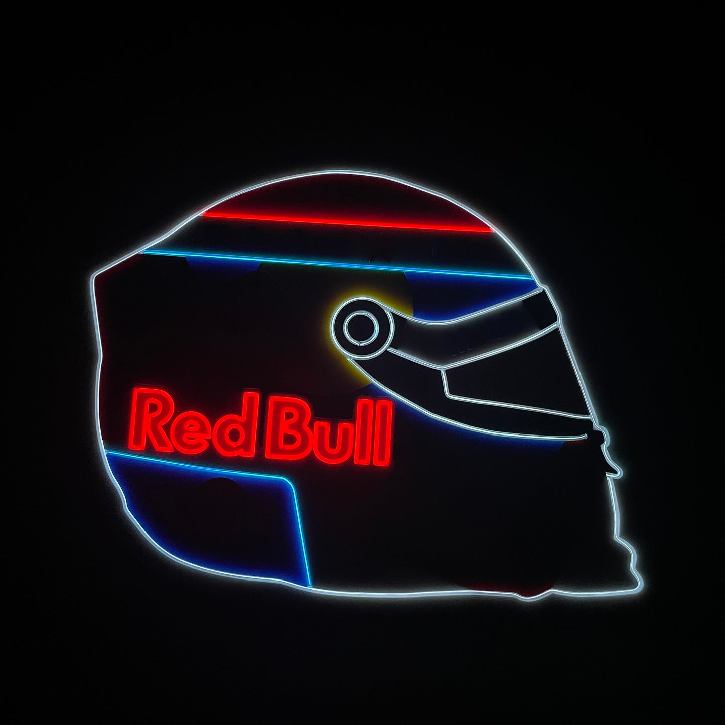Racing Helmet neon light