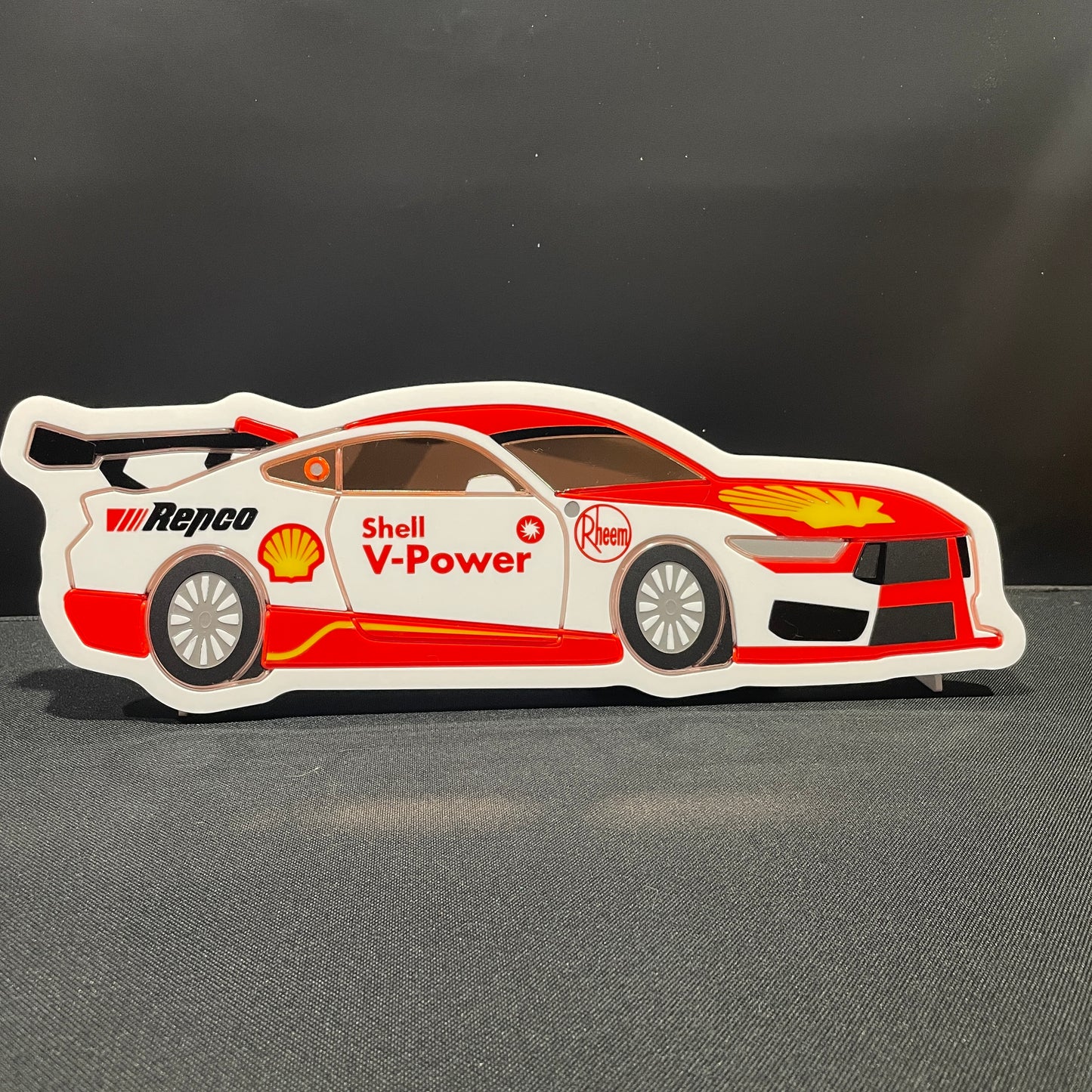 V8 Super Cars neon light