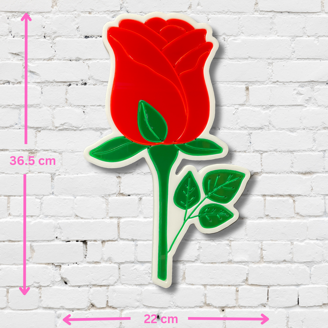 Measurements for rose neon light