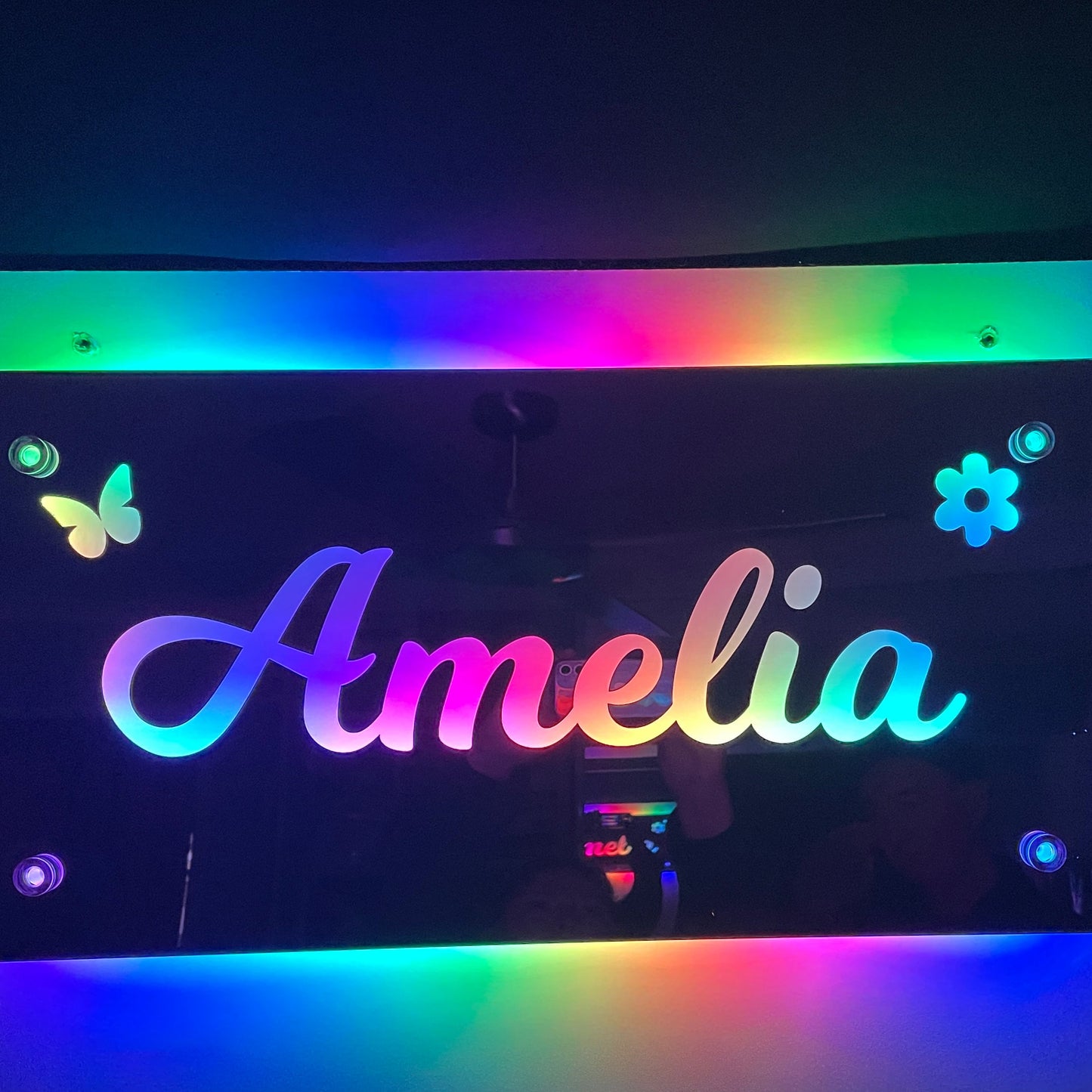 Mirror name light