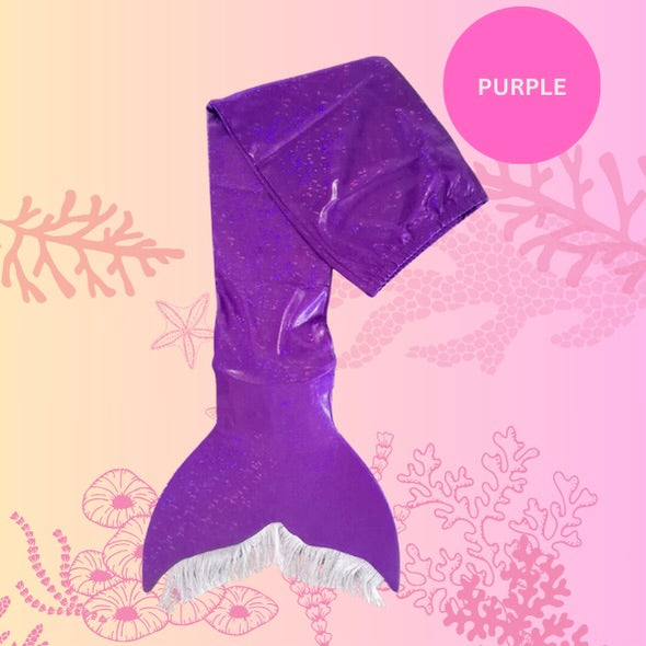 Purple sparkle swimmable mermaid tail with monofin Brisbane Australia