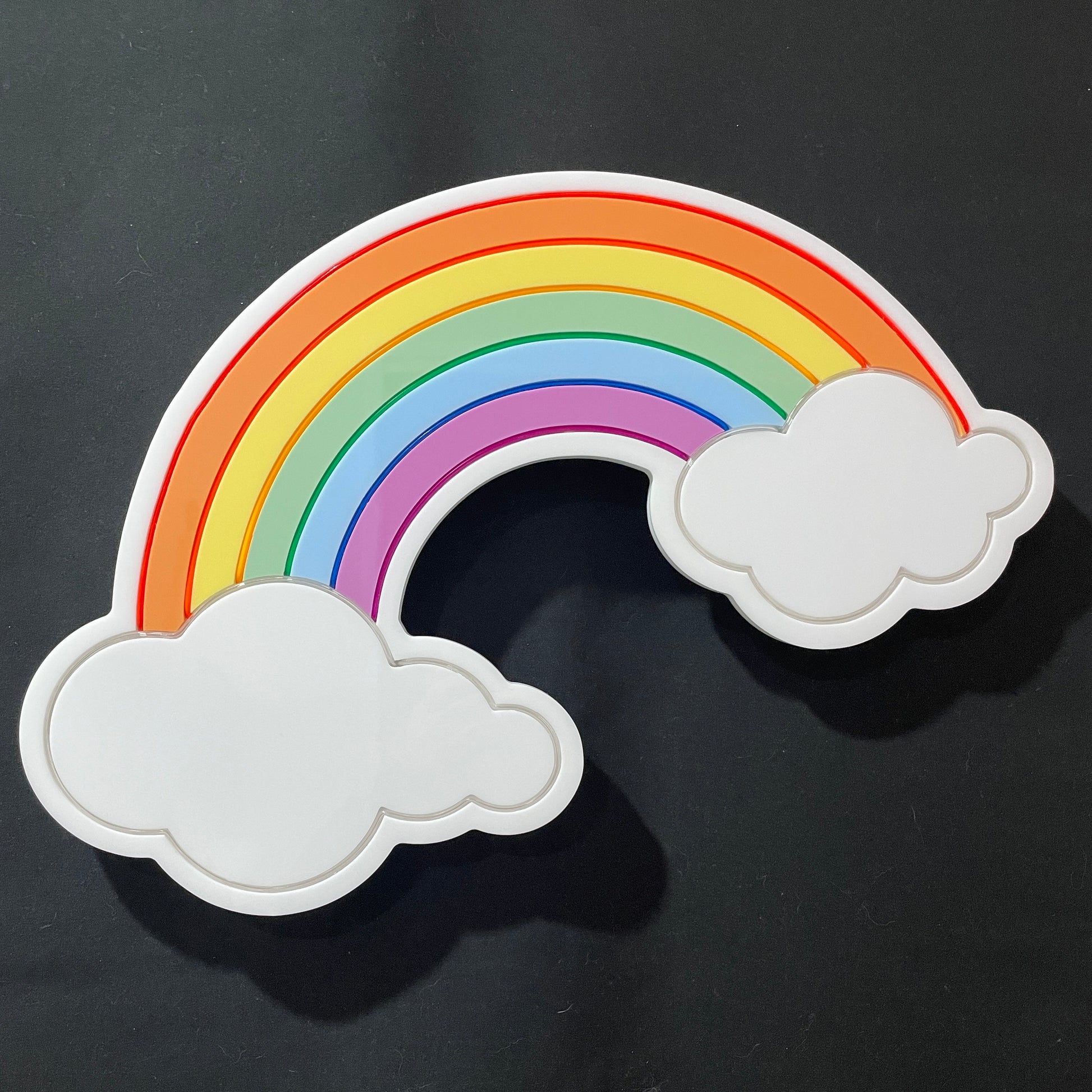 Rainbow and clouds neon light not lit up