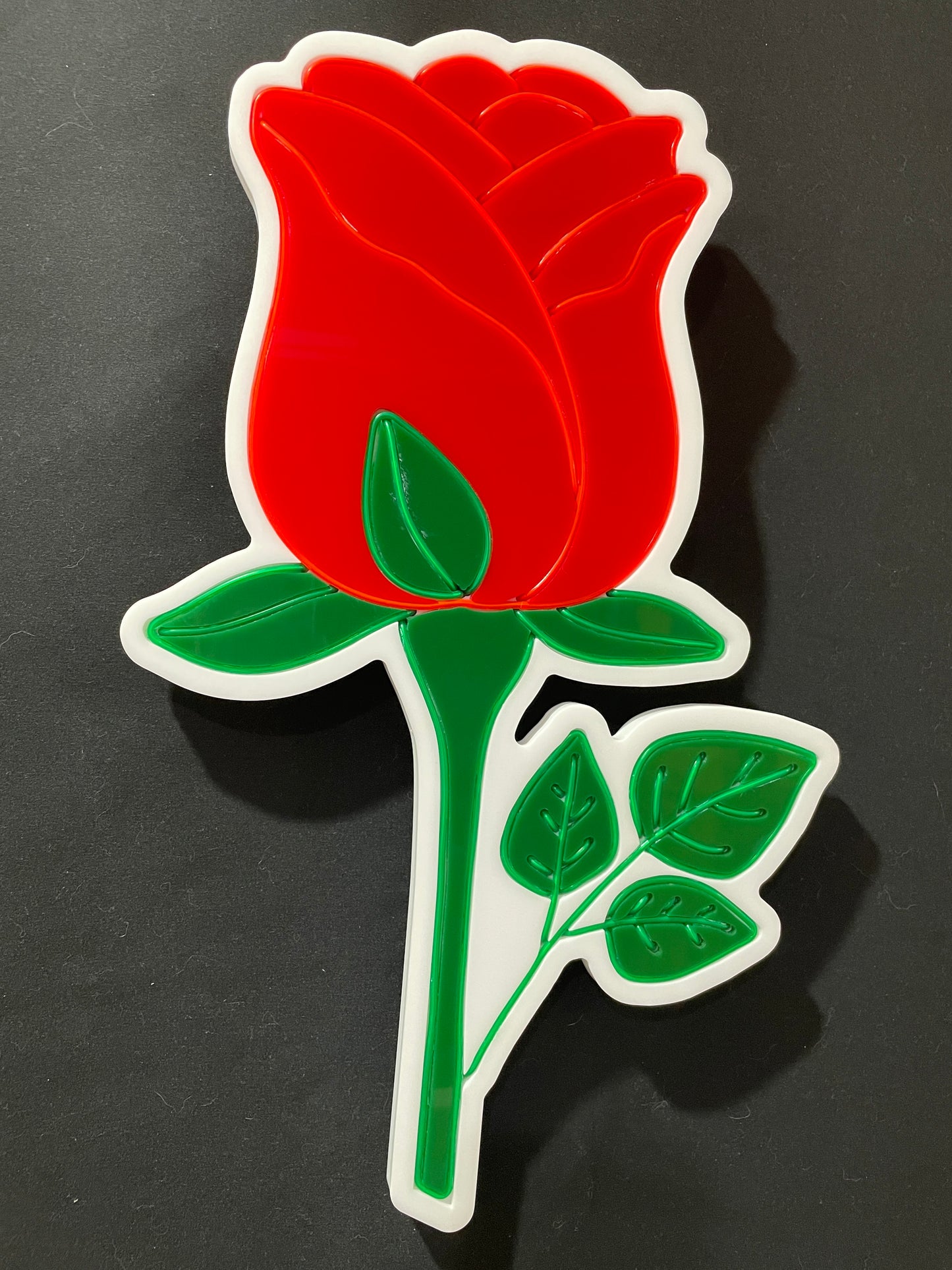 Red rose neon light not lit up