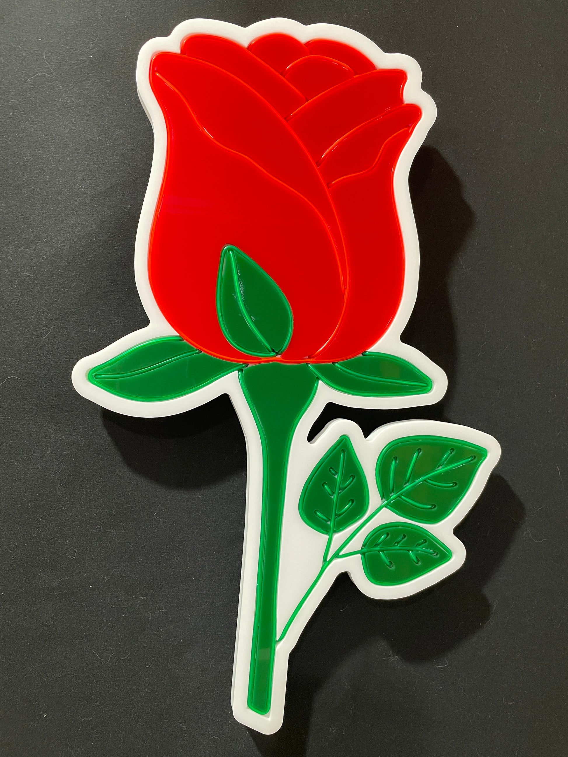 Red rose neon light not lit up